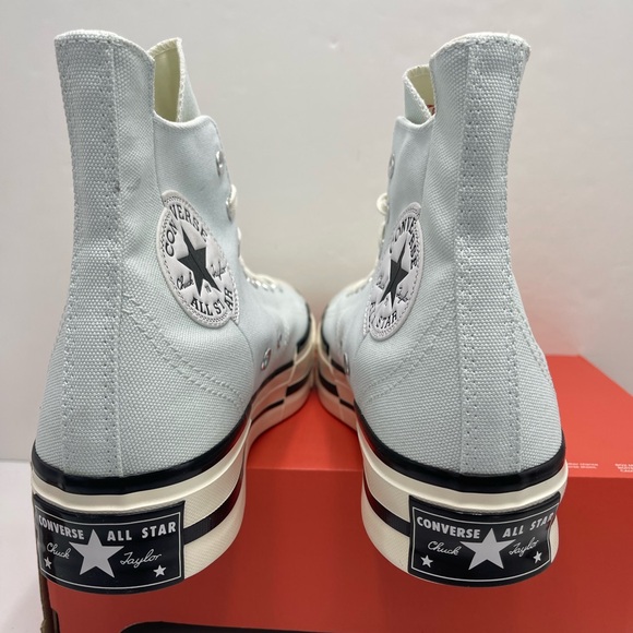 Converse Men’s A03537C CHUCK 70 PLUS HI
AQUA MIST/EGRET/WHITE
High-Top Sneakers - Picture 11 of 16